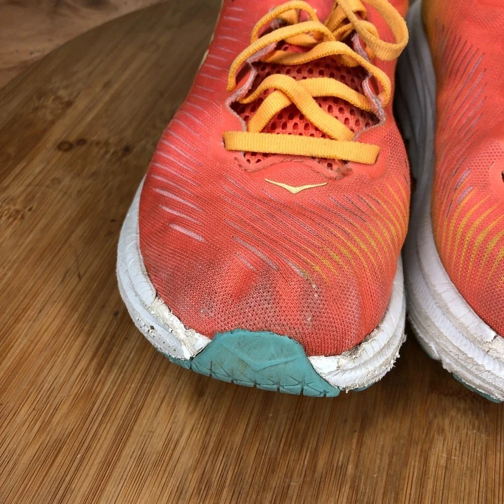 Hoka rincon 3 Womens size 7.5 shoes orange athletic running sneakers